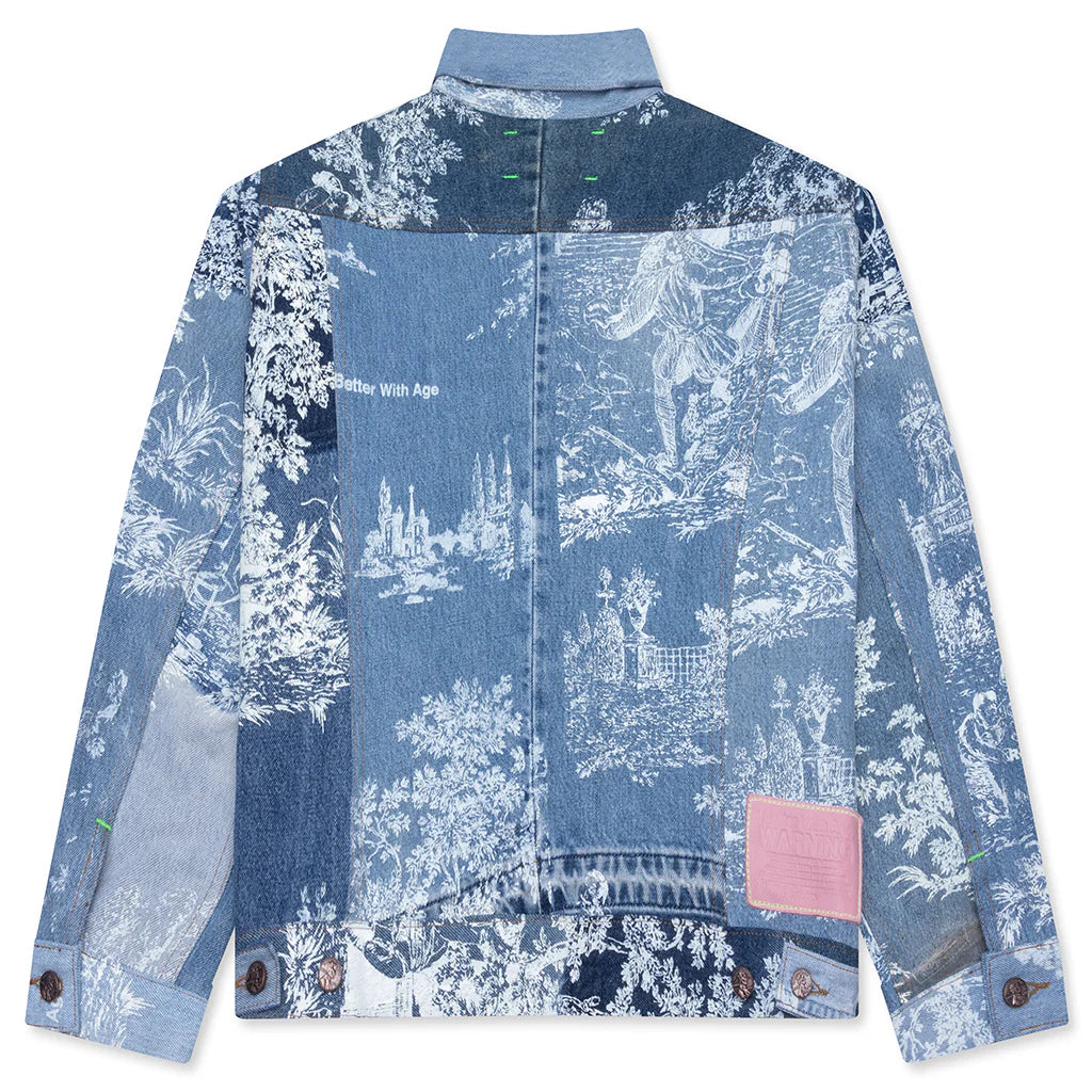 Teresa Reconstructed Trucker Jacket Indigo