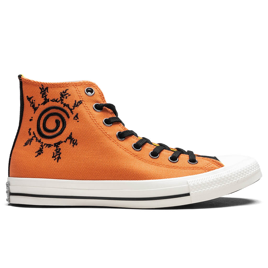 Converse x Naruto Chuck Taylor All Star Hi Egret Pale Magma Black