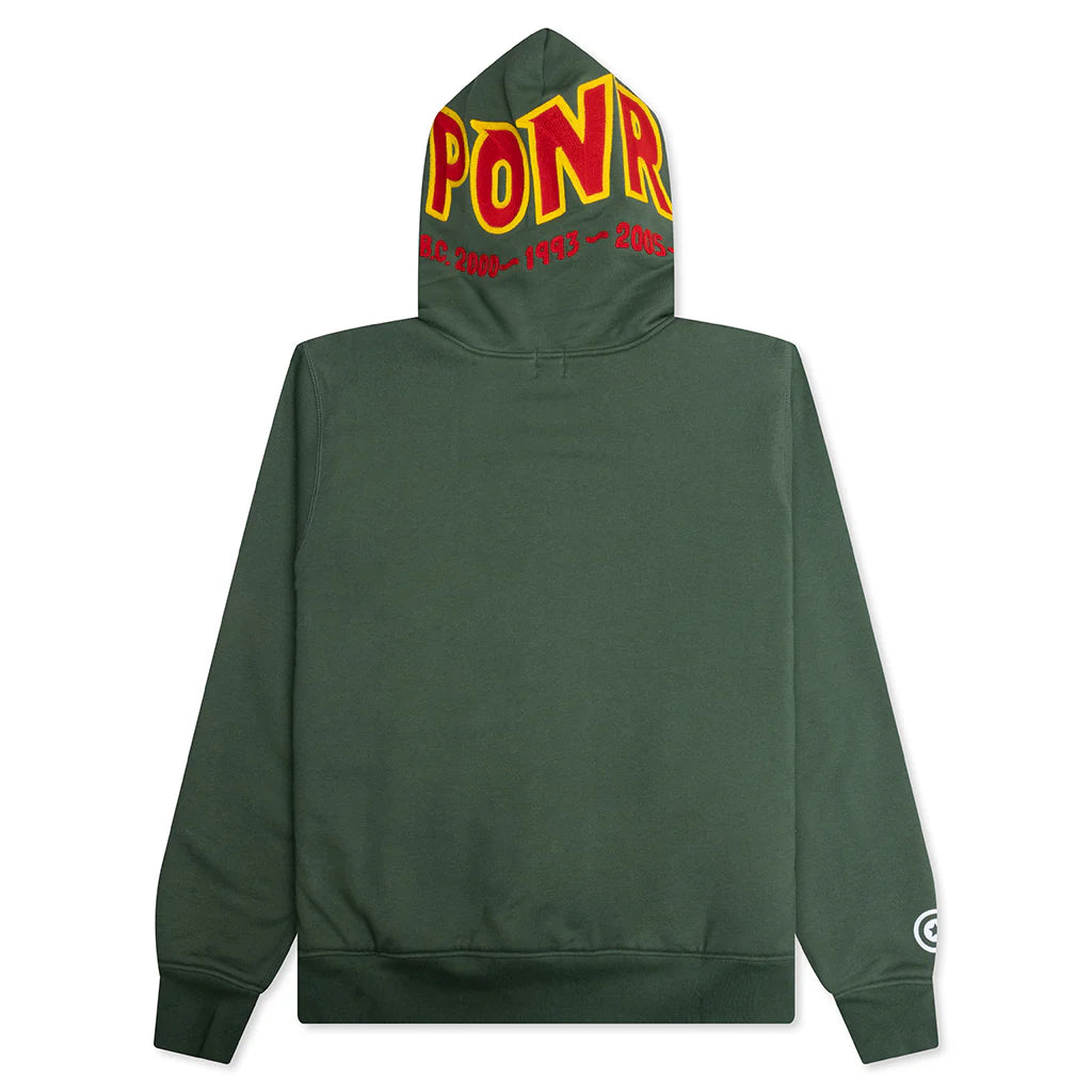 2nd Shark Full Zip Hoodie Green