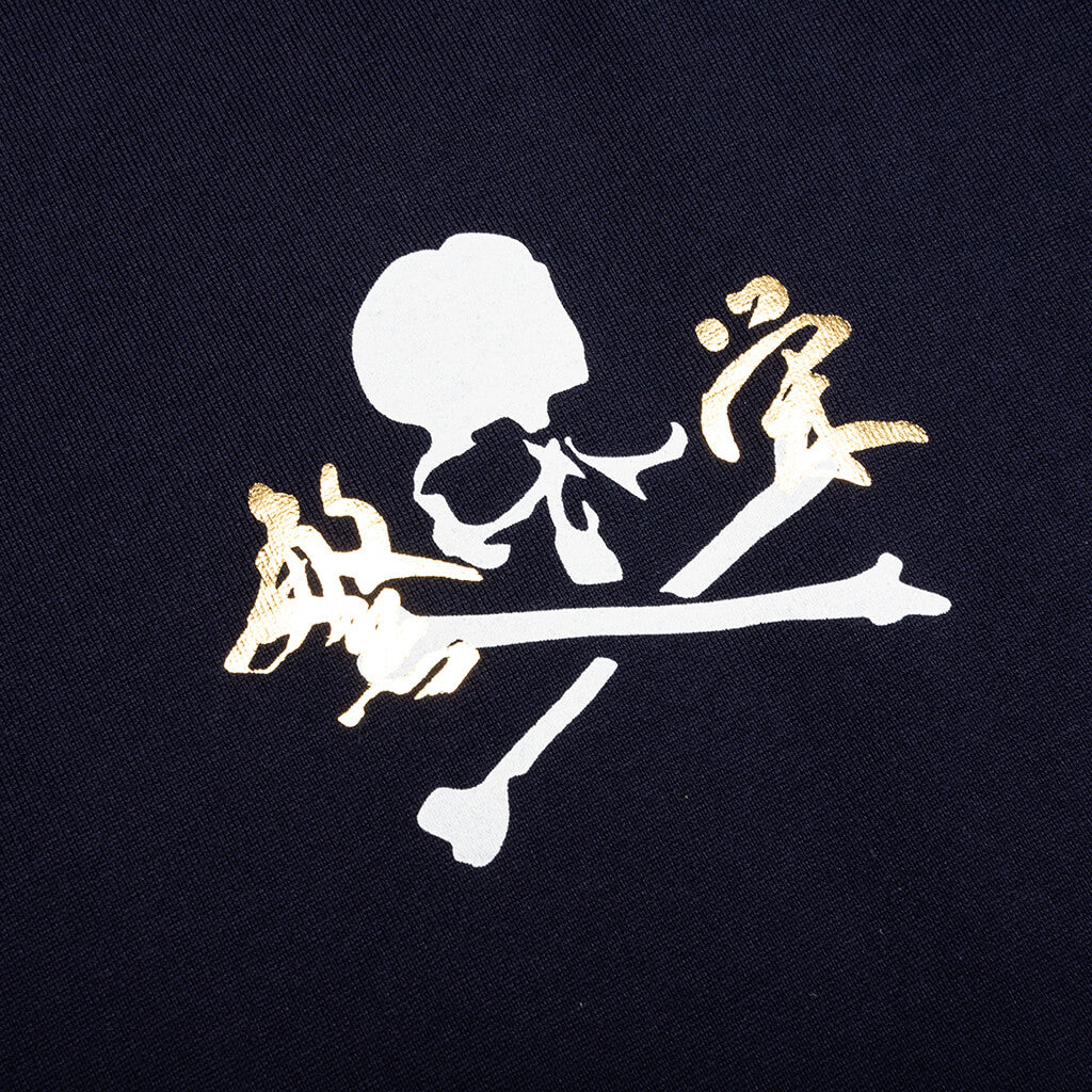 Navy Printed T Shirt Navy