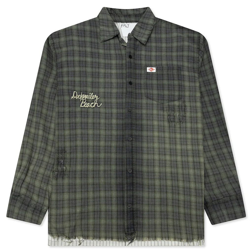 Dockweiler Flannel Overshirt Navy