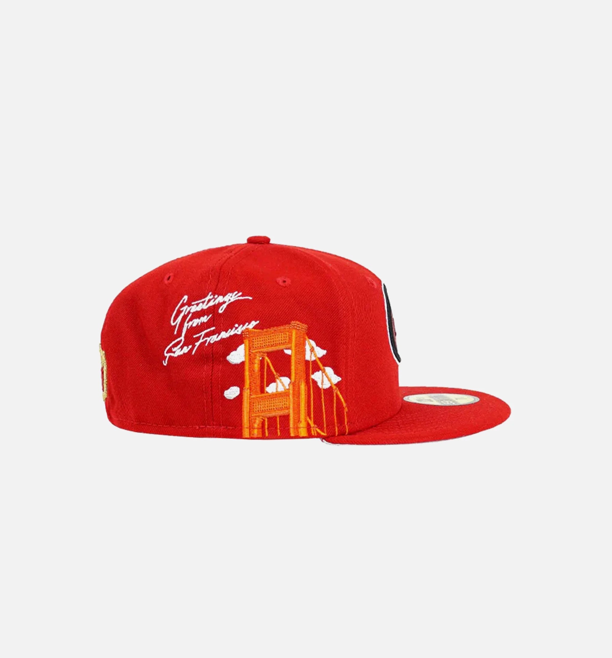 San Francisco 49ers Cloud Icon 59Fifty Mens Fitted Hat Red