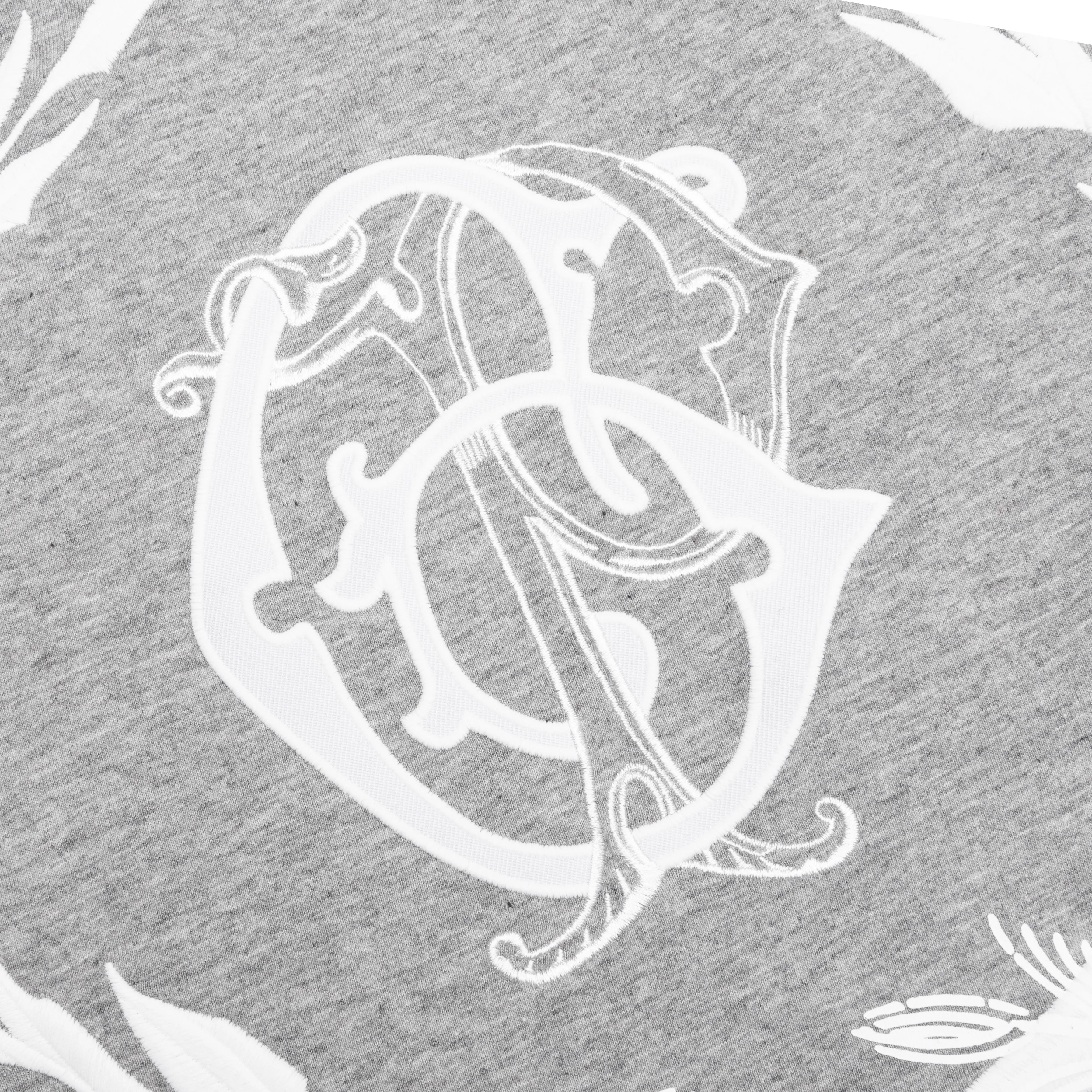 Crest T Shirt Light Grey Melange