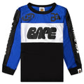 Kids BAPE Mesh L S Tee Blue