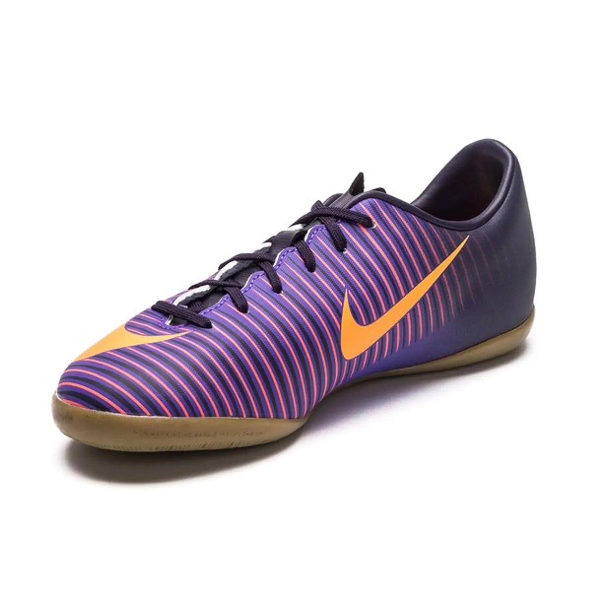 Nike Jr MercurialX Vapor XI IC Indoor Soccer Shoes Purple Orange Grape