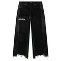 Monroe Triple Wide Denim Trouser Black