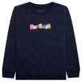Kids Scrabble Crewneck Navy
