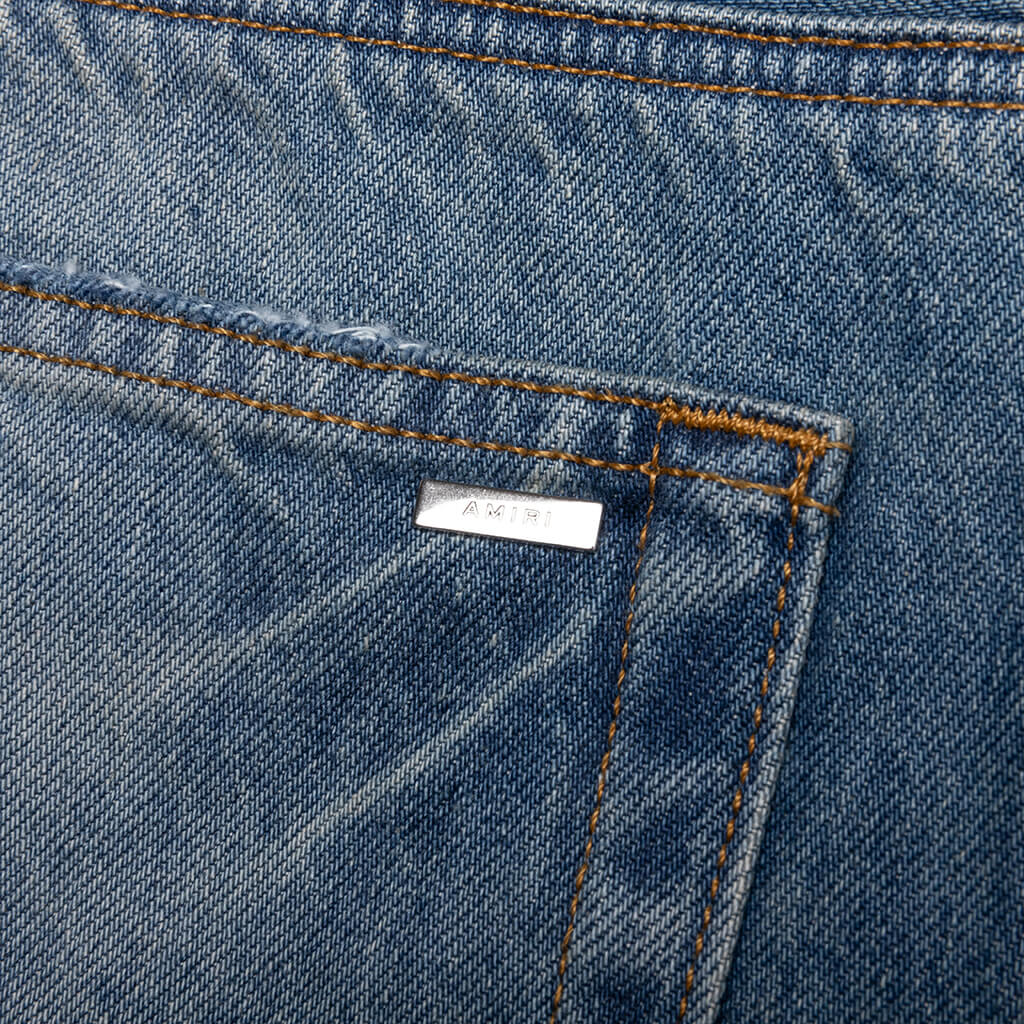 Pleated Denim Straight MX1 Jean Honeycomb Indigo