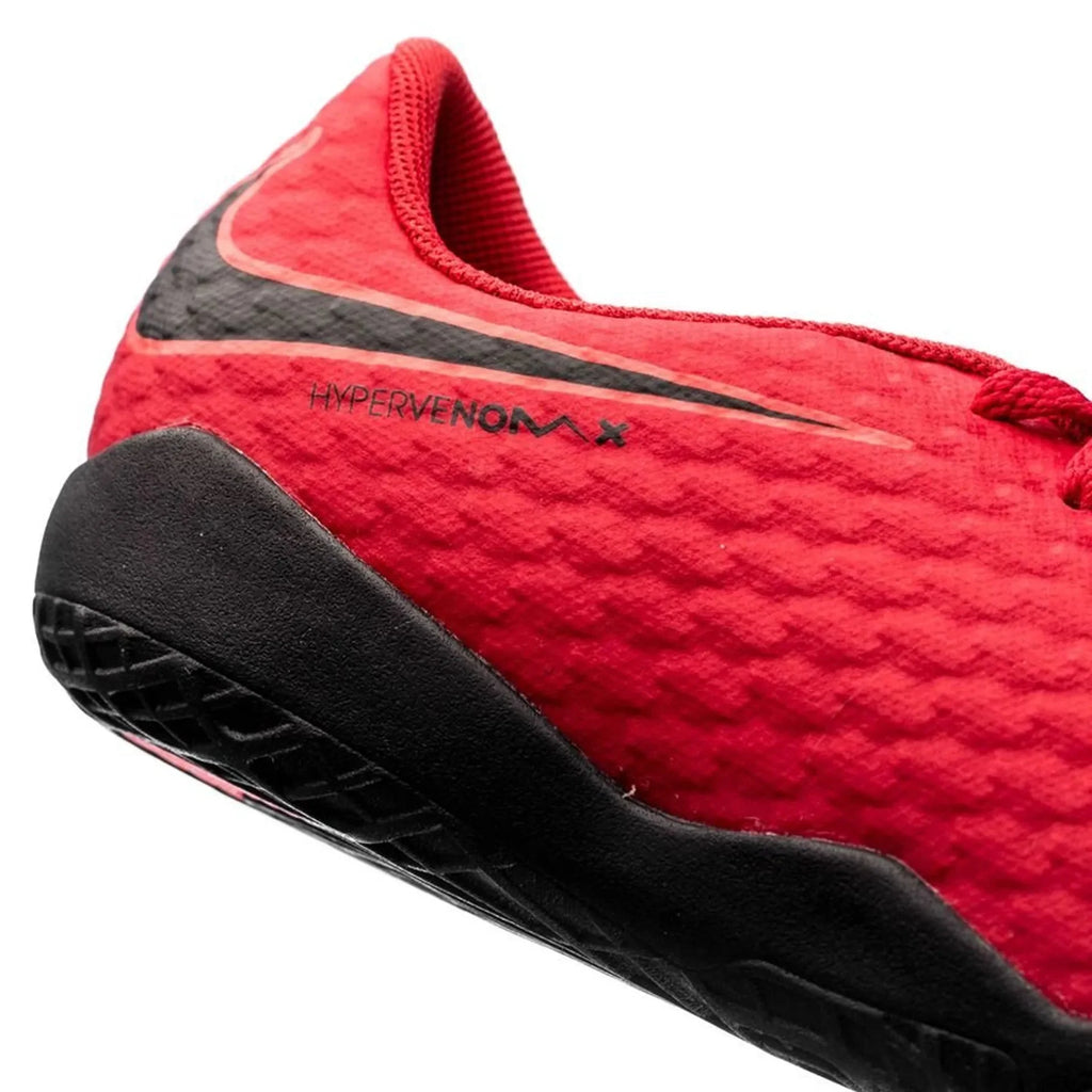 Nike Jr HypervenomX Phelon III IC Indoor Soccer Shoes Red Black