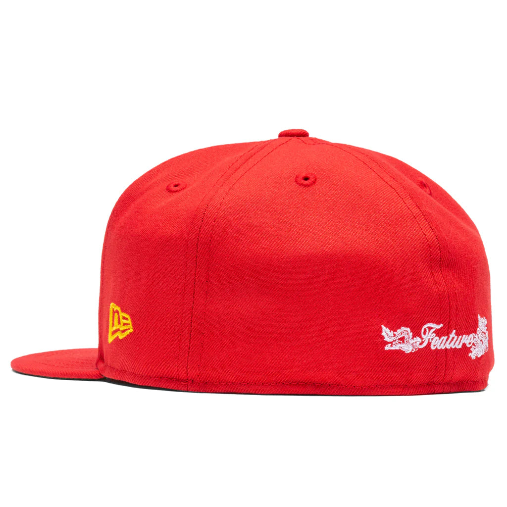 Feature x New Era Chinatown Chapter Fitted Cap Red