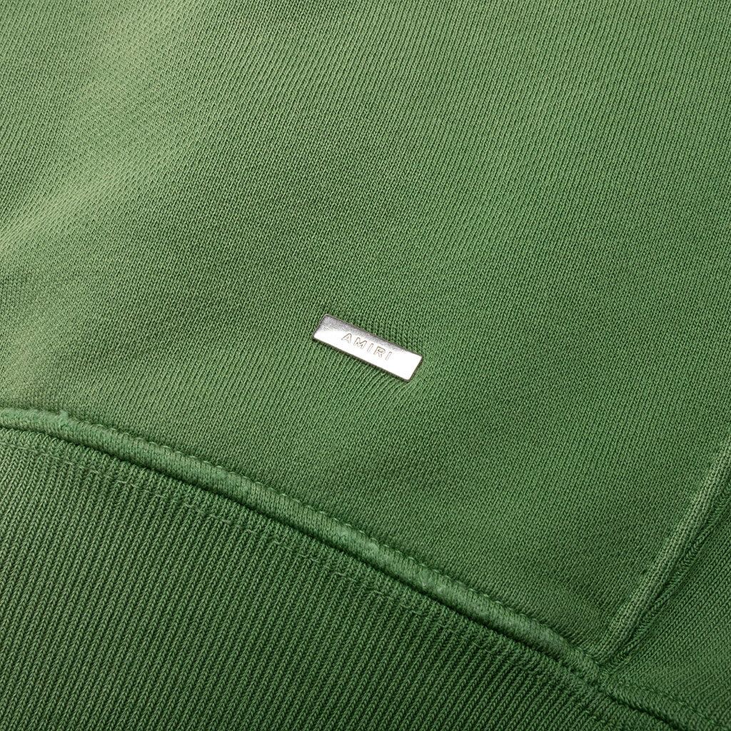 Track Cut Off Crewneck Green