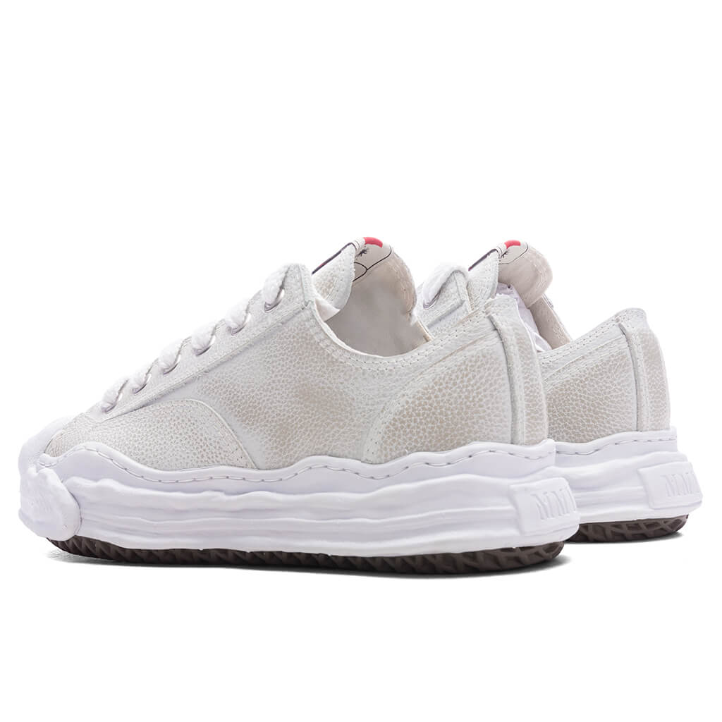 Hank Low OG Sole Brushed Shrink Leather White