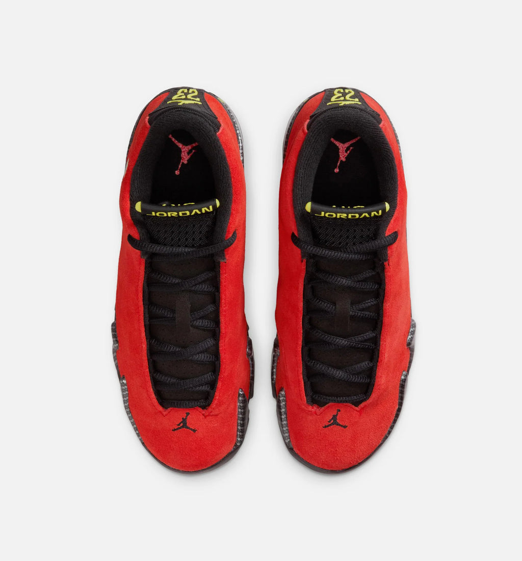 Air Jordan 14 Retro Challenge Red Grade School Lifestyle Shoe Challenge Red Black Vibrant Yellow Anthracite Limit One Per Customer