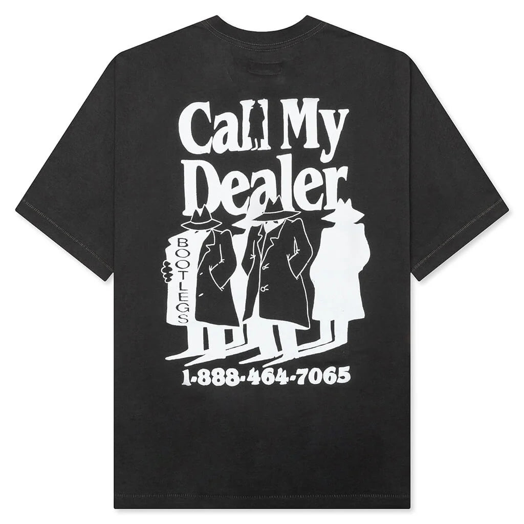 Call My Dealer T Shirt Washed Black