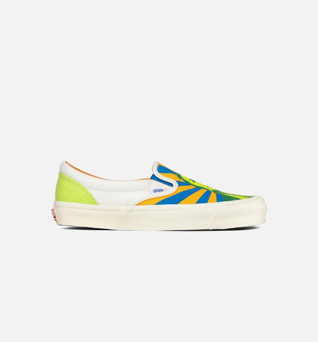 John Van Hamersveld X Vans Collection OG Classic Slip On LX Mens Shoe Green Blue