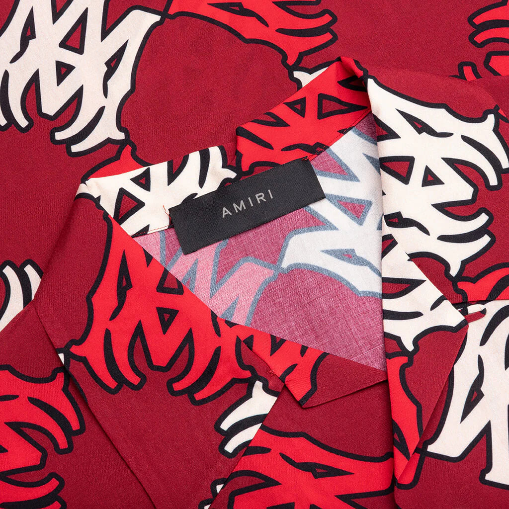 MA Quad Bowling Shirt Deep Red