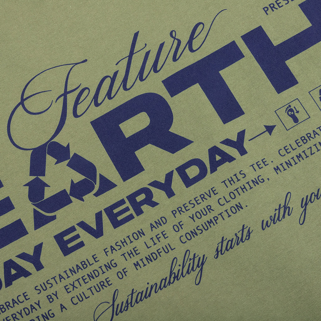 Sustained Earth Tee Oil Green