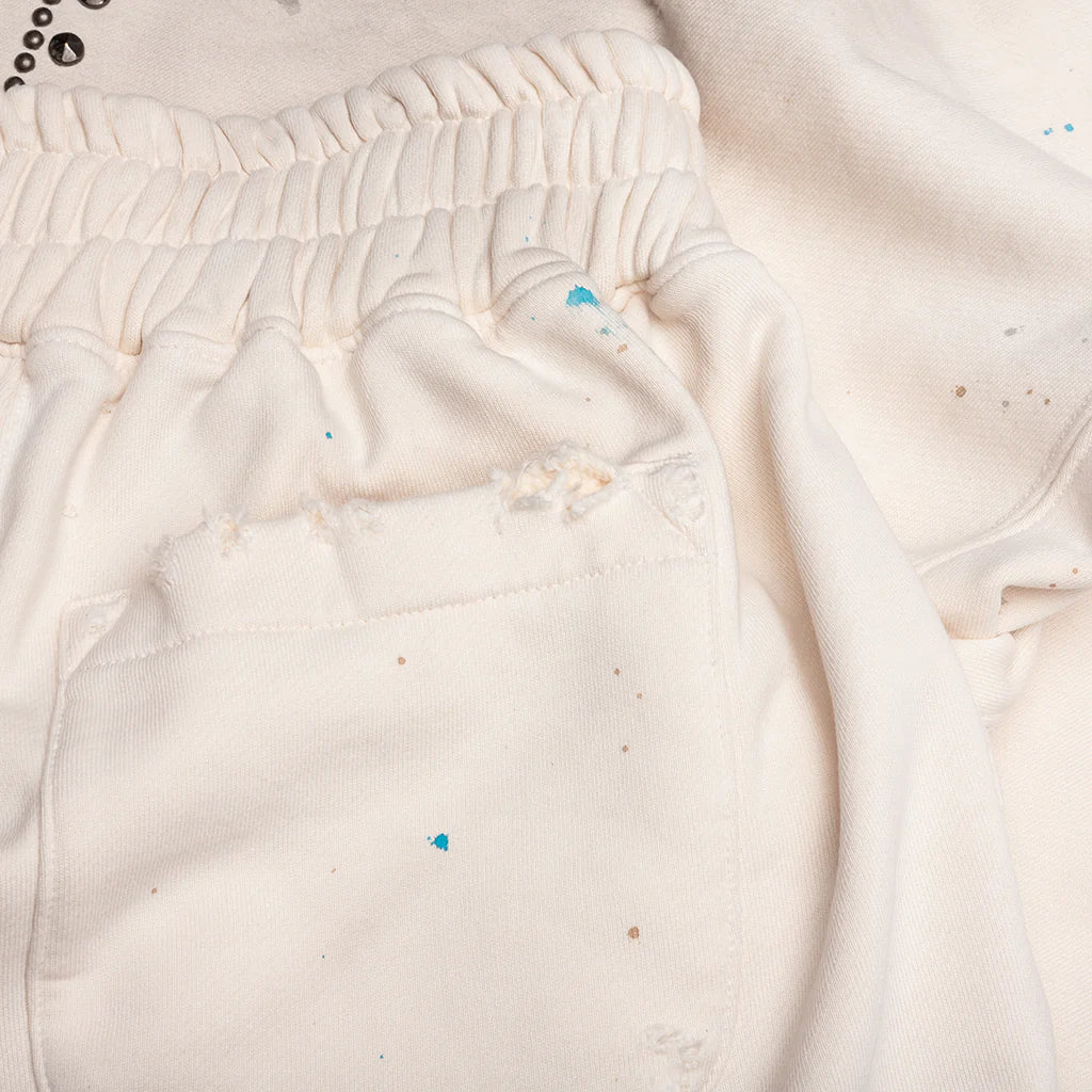 Star Studded Sweatpant White