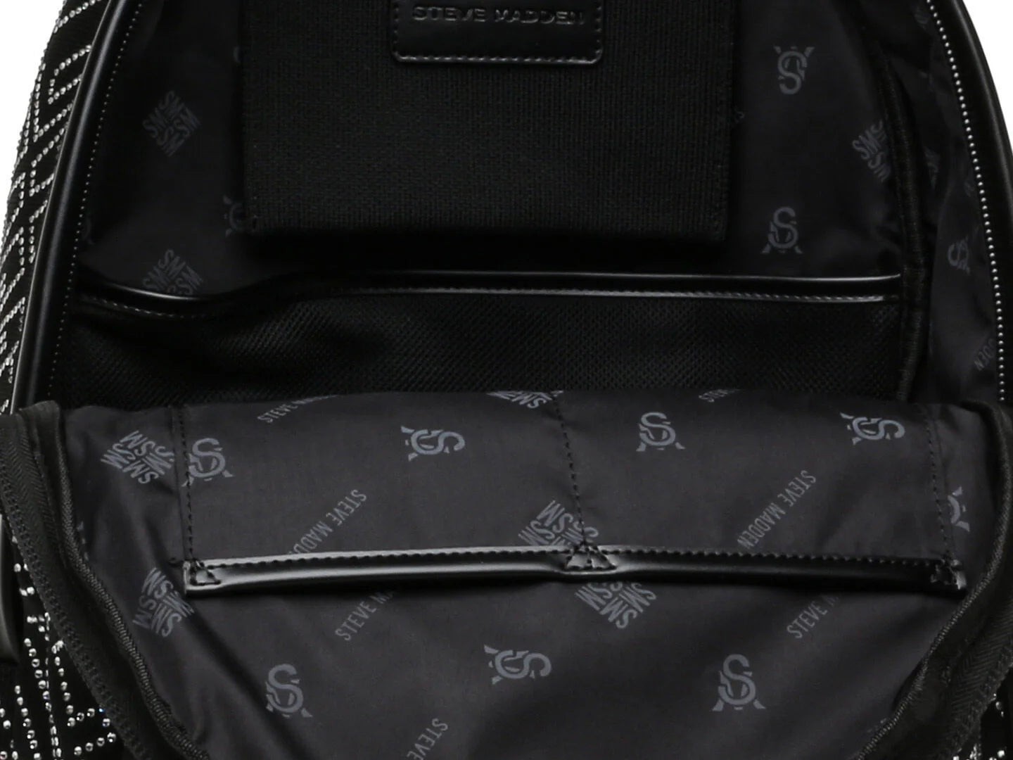 Mochila Steve Madden Bkila Negro Plata para Mujer