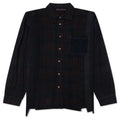 Over Dye 7 Cuts Wide Shirt Black