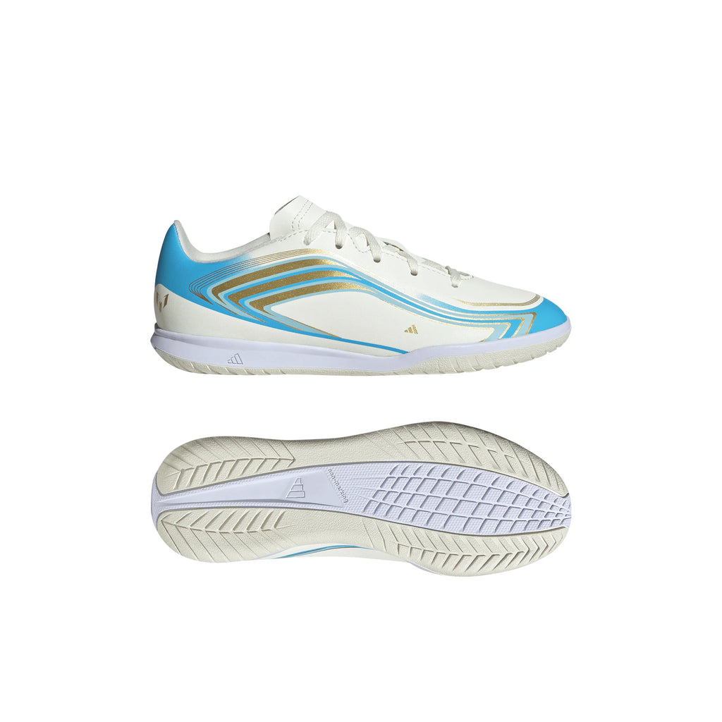 adidas F50 Messi Club IN Indoor Youth Soccer Shoes Blue