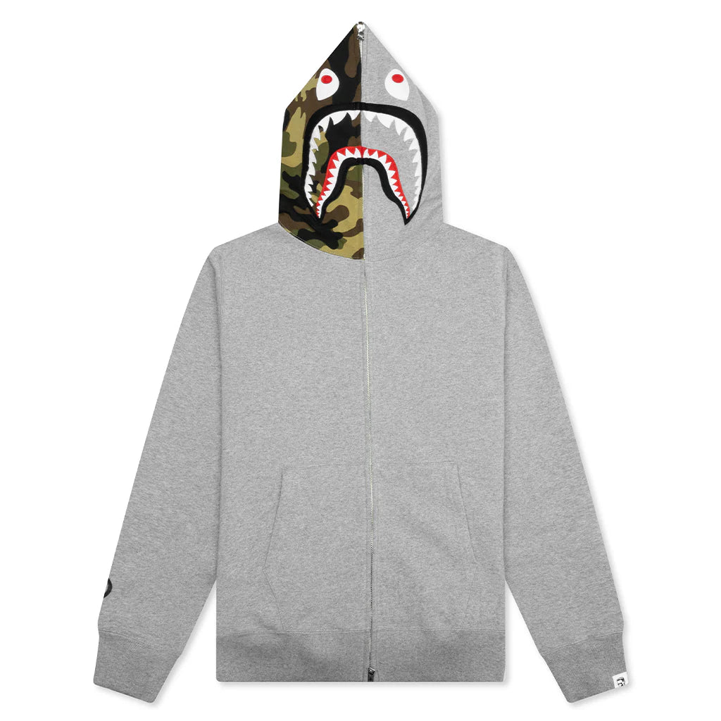 1st Shark Full Zip Hoodie Gray
