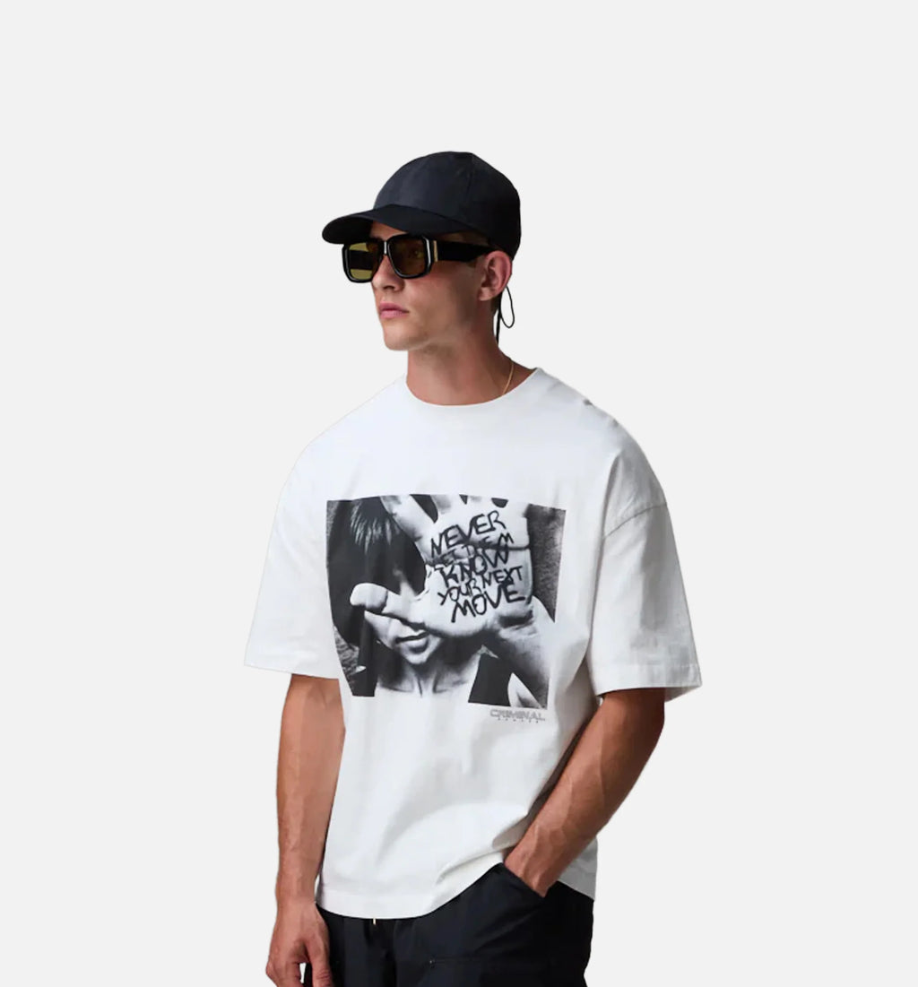 Cover Up Mens Short Sleeve Shirt White