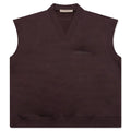 Womens V Neck Vest Plum