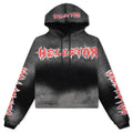 Stars Shine Graffiti Hoodie Black Red