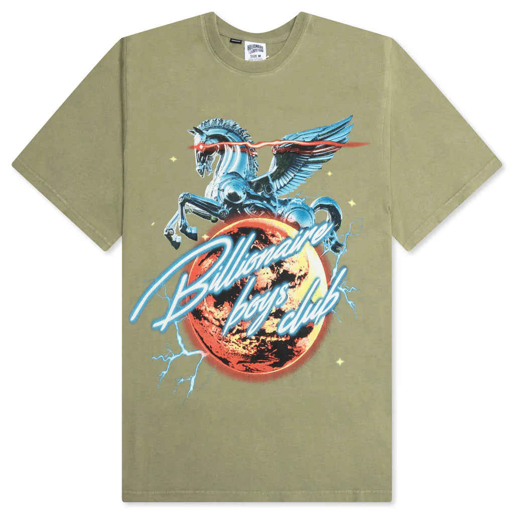 BB Equuleus S S Knit Oversized Fit Oil Green