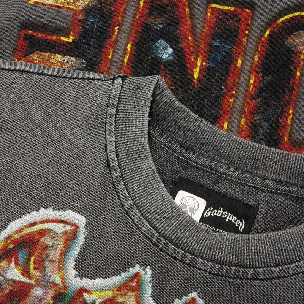 Horsepower T Shirt Grey Wash