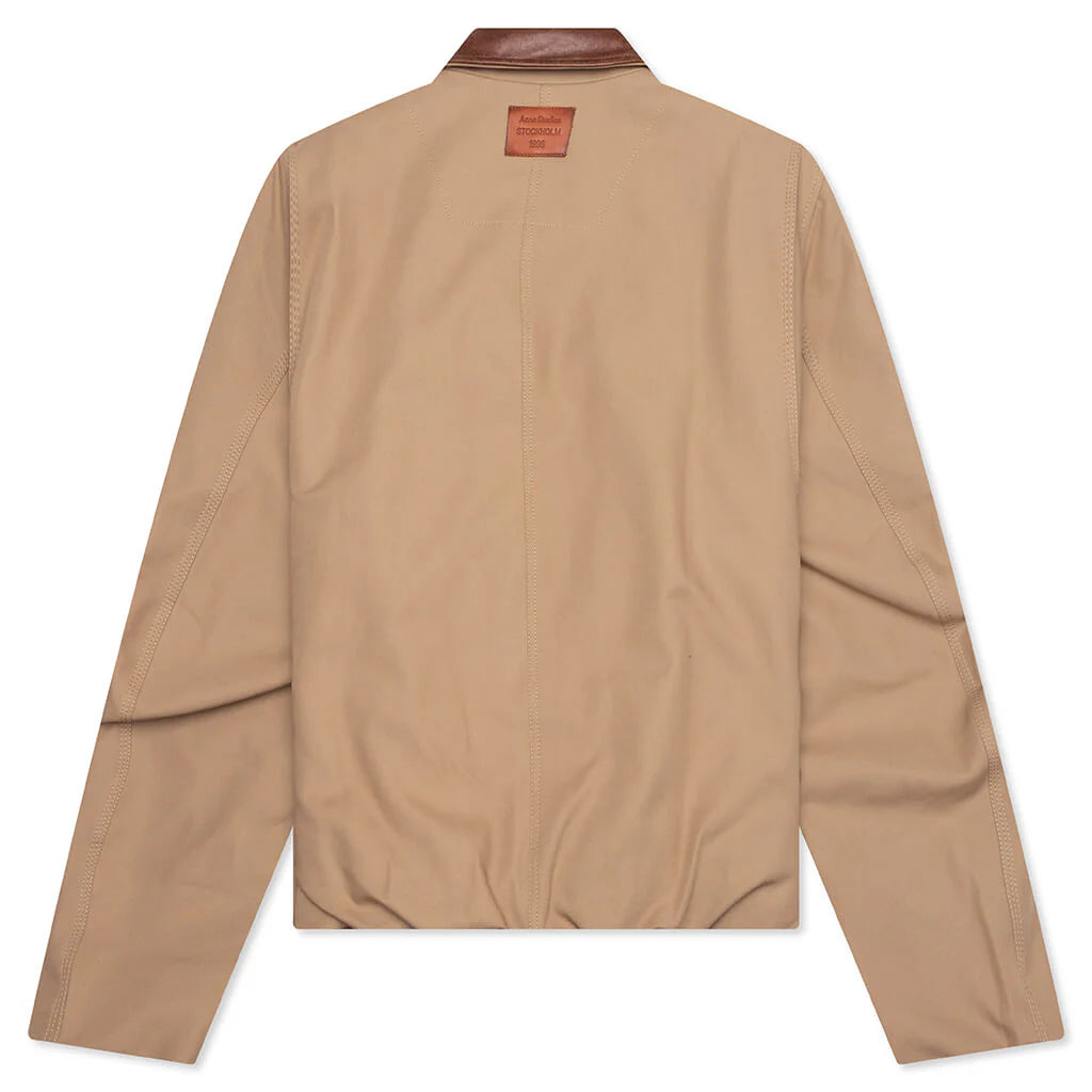 Twill Jacket Khaki Beige