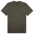 Oversized Fit Givenchy Embroidery T Shirt Greyish Green