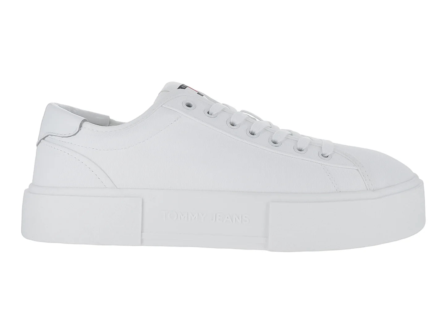 Tenis Tommy Hilfiger Foxing Flatform Color Ecru para Mujer