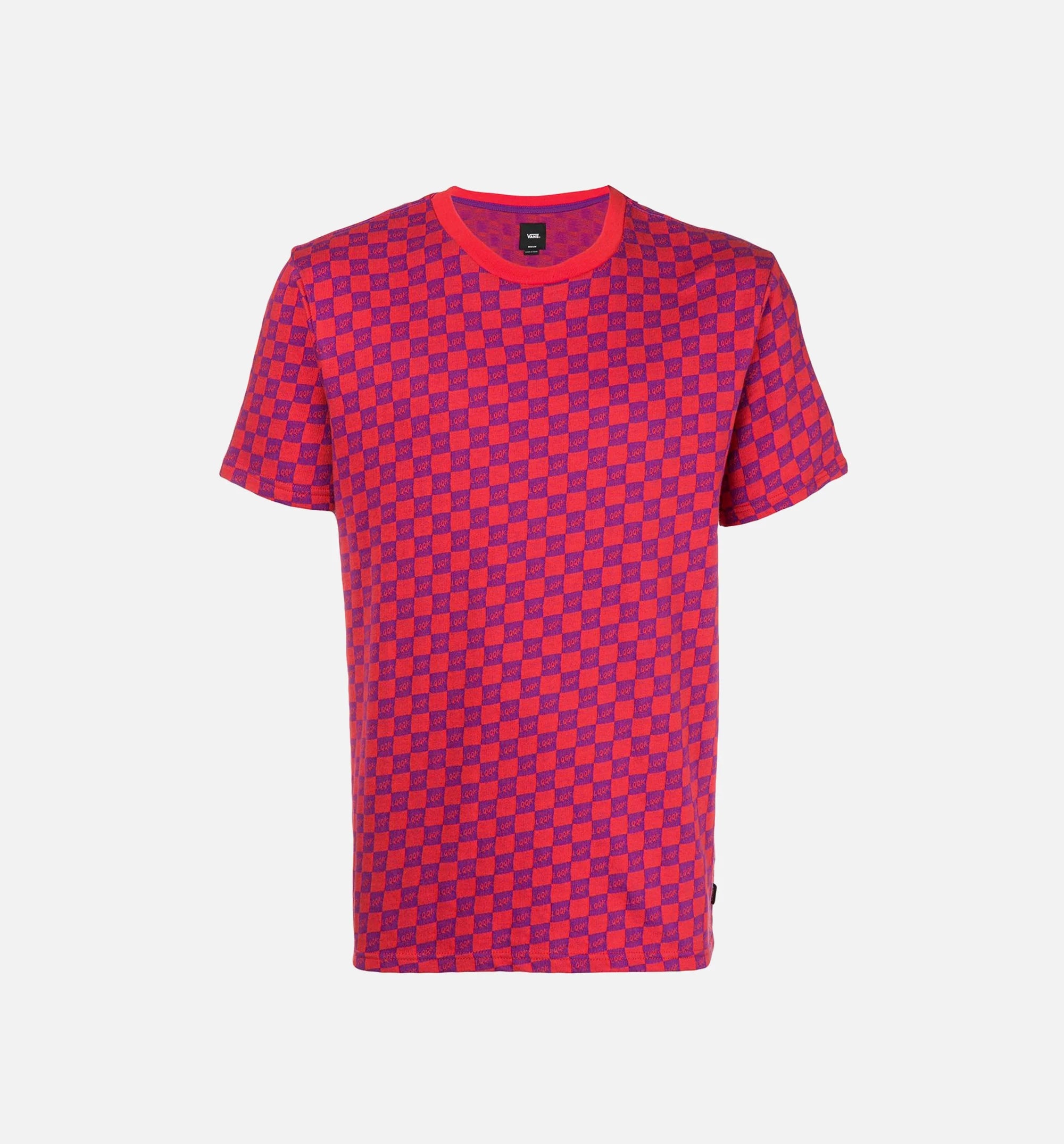Vans X LQQK Studio Collection Mens Short Sleeve Crew Red Red