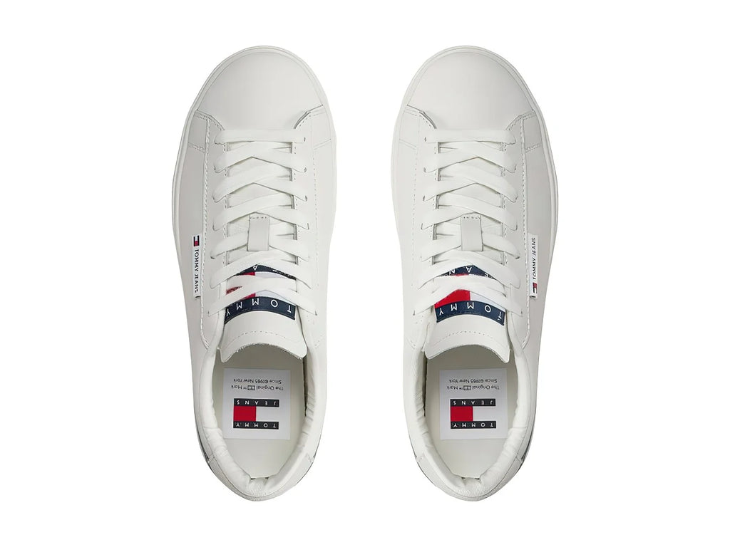 Tenis Tommy Hilfiger Cupsole Sneaker Ecru para Mujer
