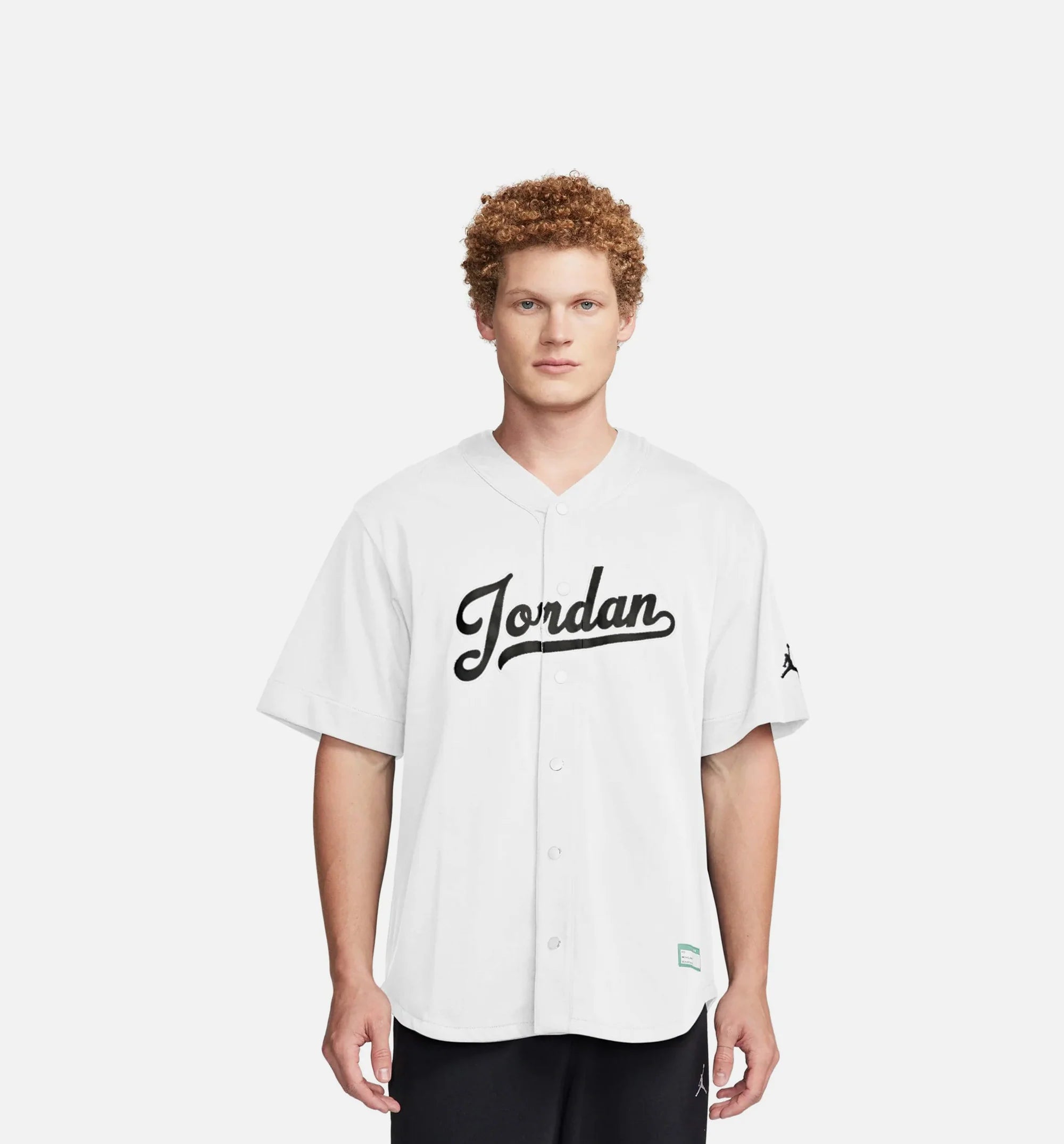 Flight MVP Baseball Top Mens Jersey White Black
