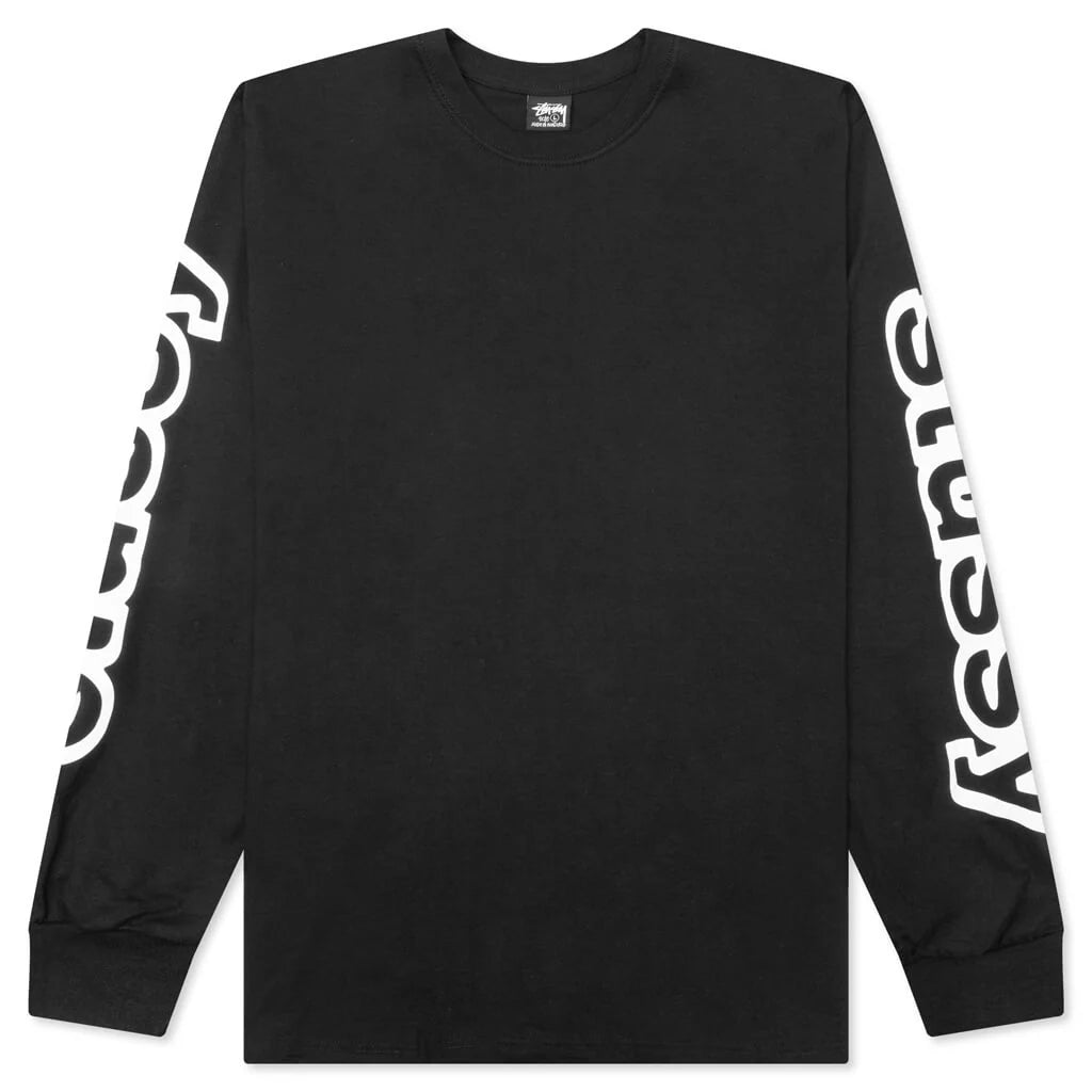 Sideways L S Tee Black