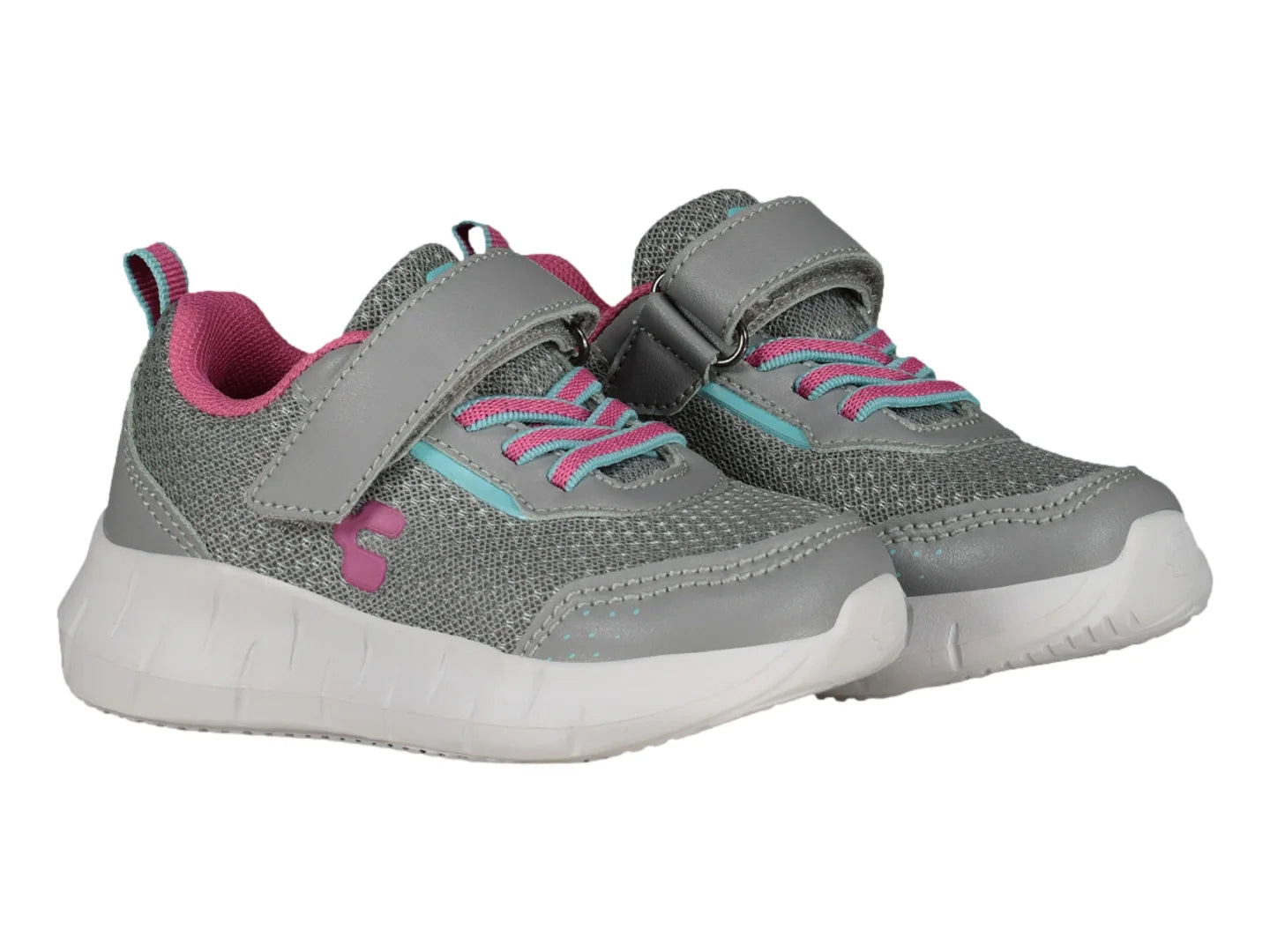 Tenis Charly Gris y Rosa para Niña