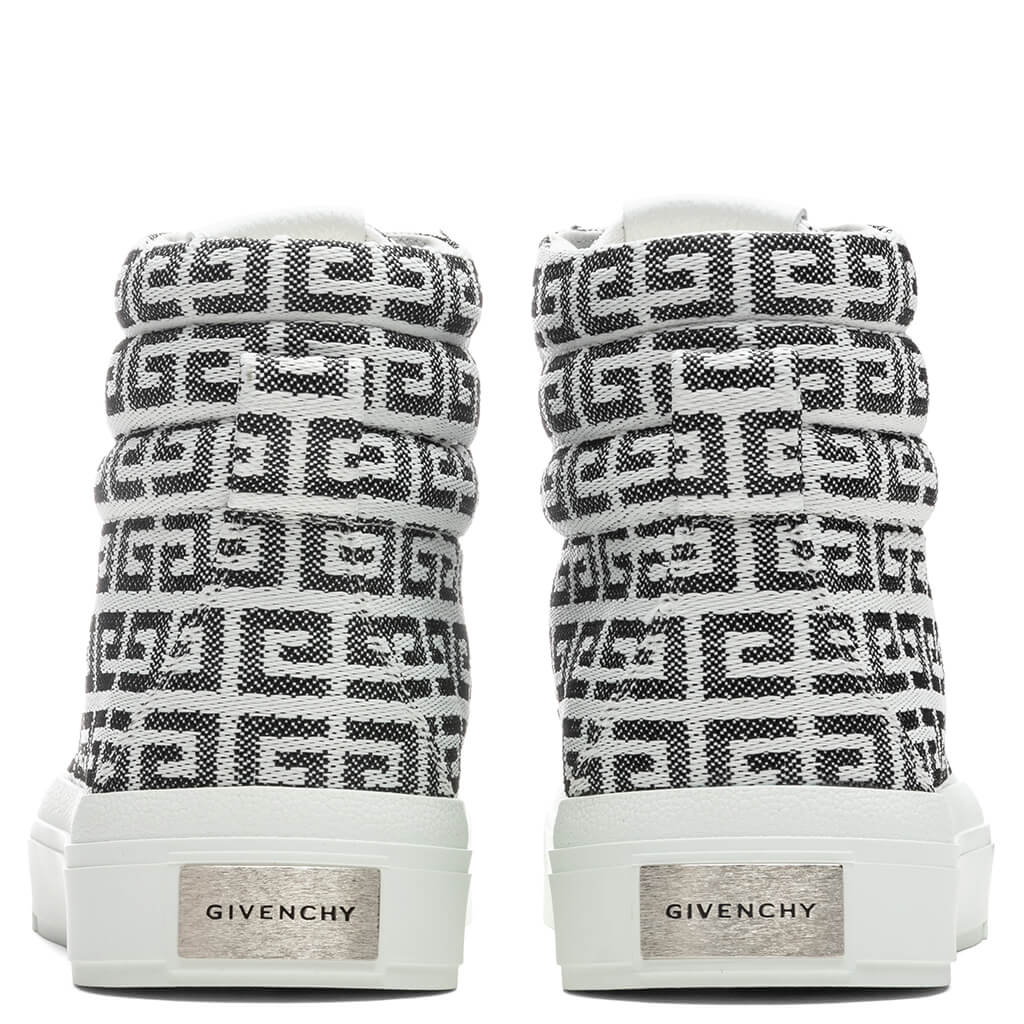 City High Top Sneaker Black White