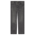 Distressed Denim Trousers Black