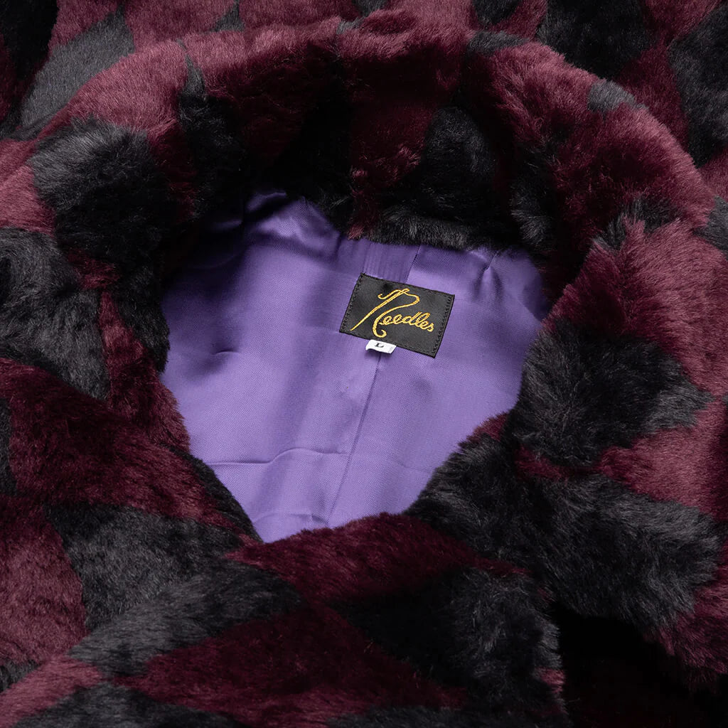 Pea Coat Navy Bordeaux