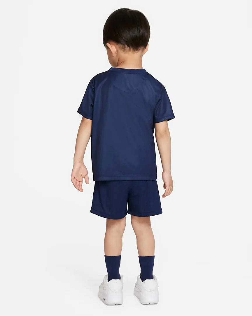 Nike Little Kids Paris Saint Germain Home Mini Kit 22 23 Navy