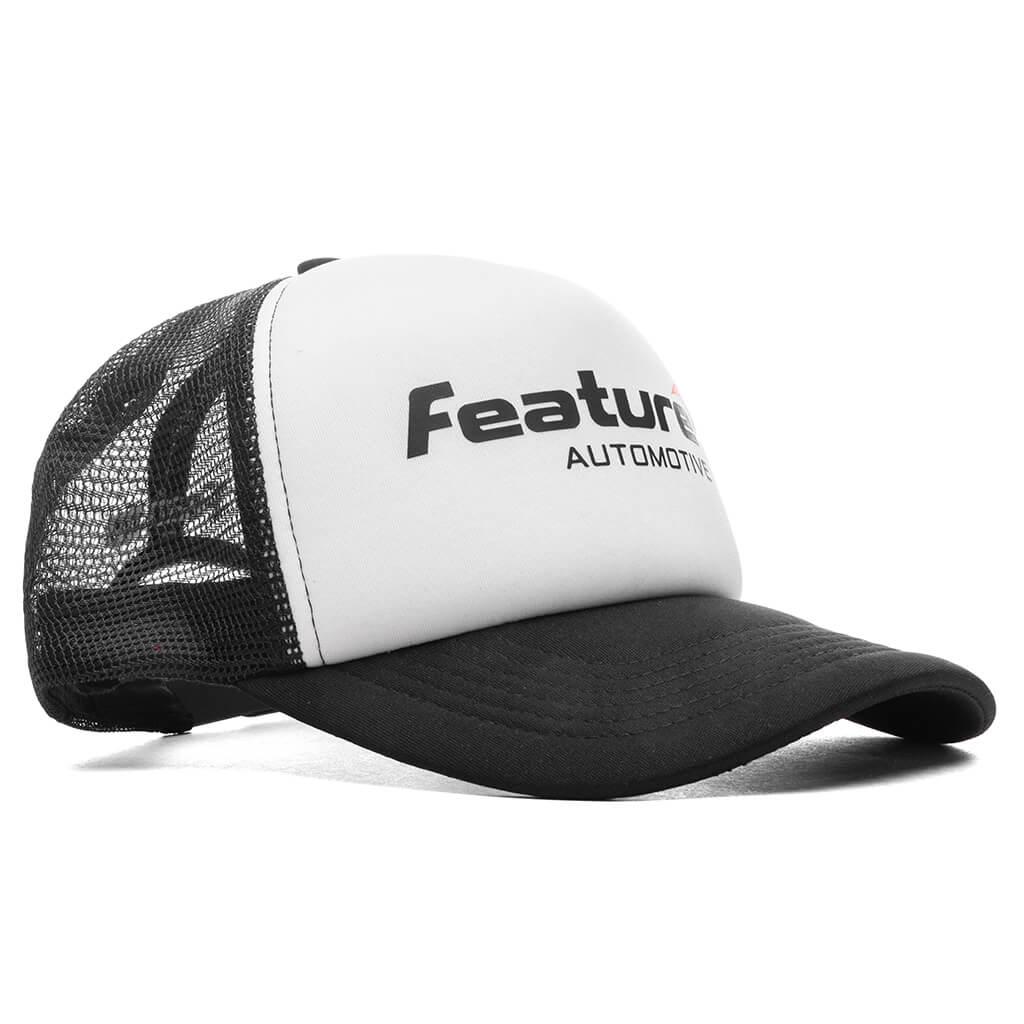 Automotive Trucker Black White