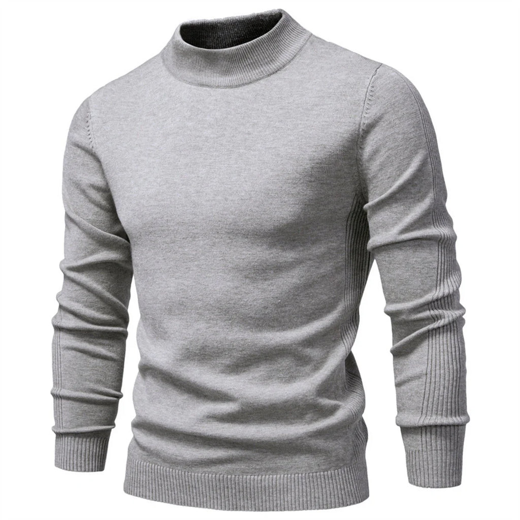 Mens Mockneck Pullover Sweater