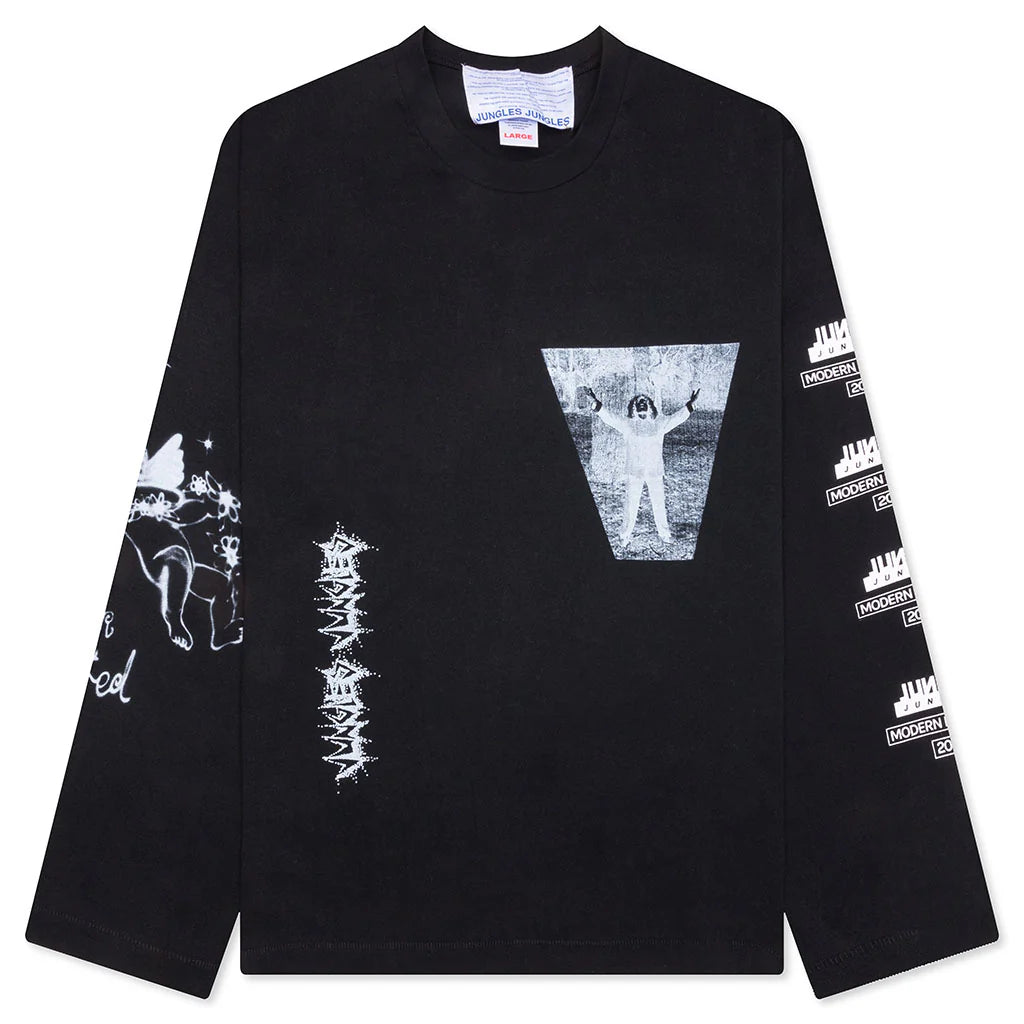 Escapism Long Sleeve Tee Black