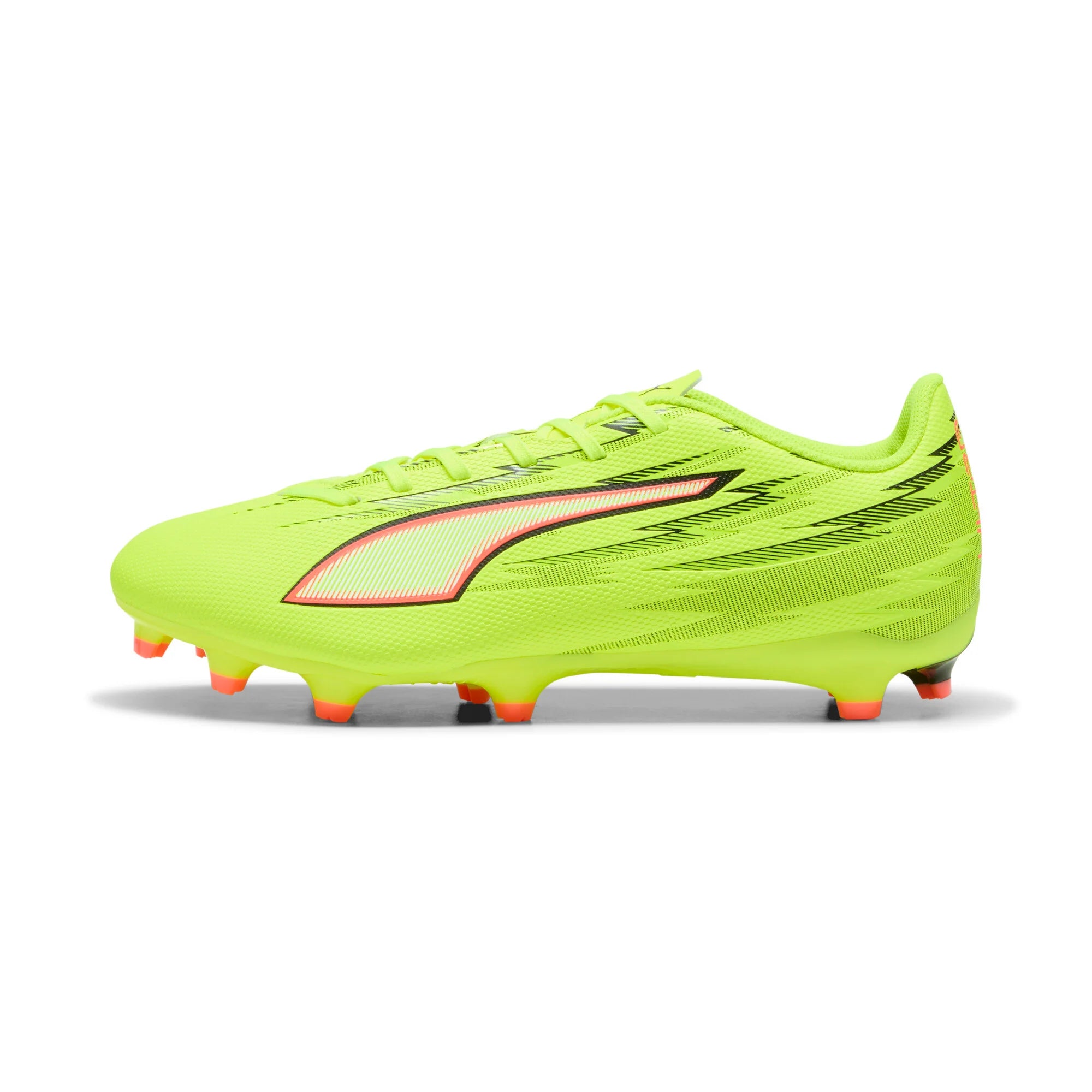 PUMA Ultra 6 Play FG AG Firm Multi Ground Mens Soccer Cleats Yellow Black Red