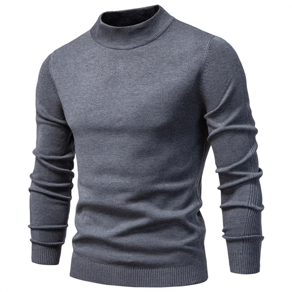 Mens Mockneck Pullover Sweater