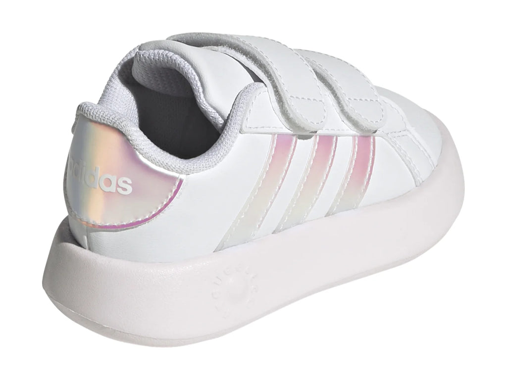Tenis Adidas Grand Court 20 Blanco y Rosa para Niña