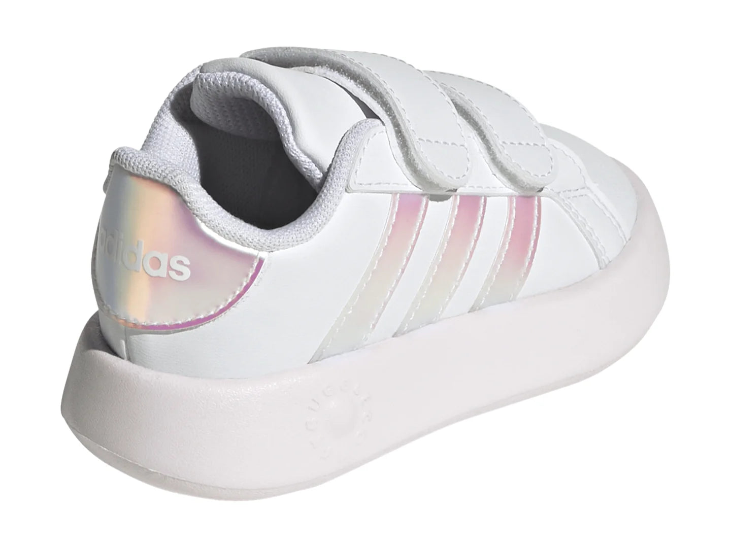 Tenis Adidas Grand Court 20 Blanco y Rosa para Niña